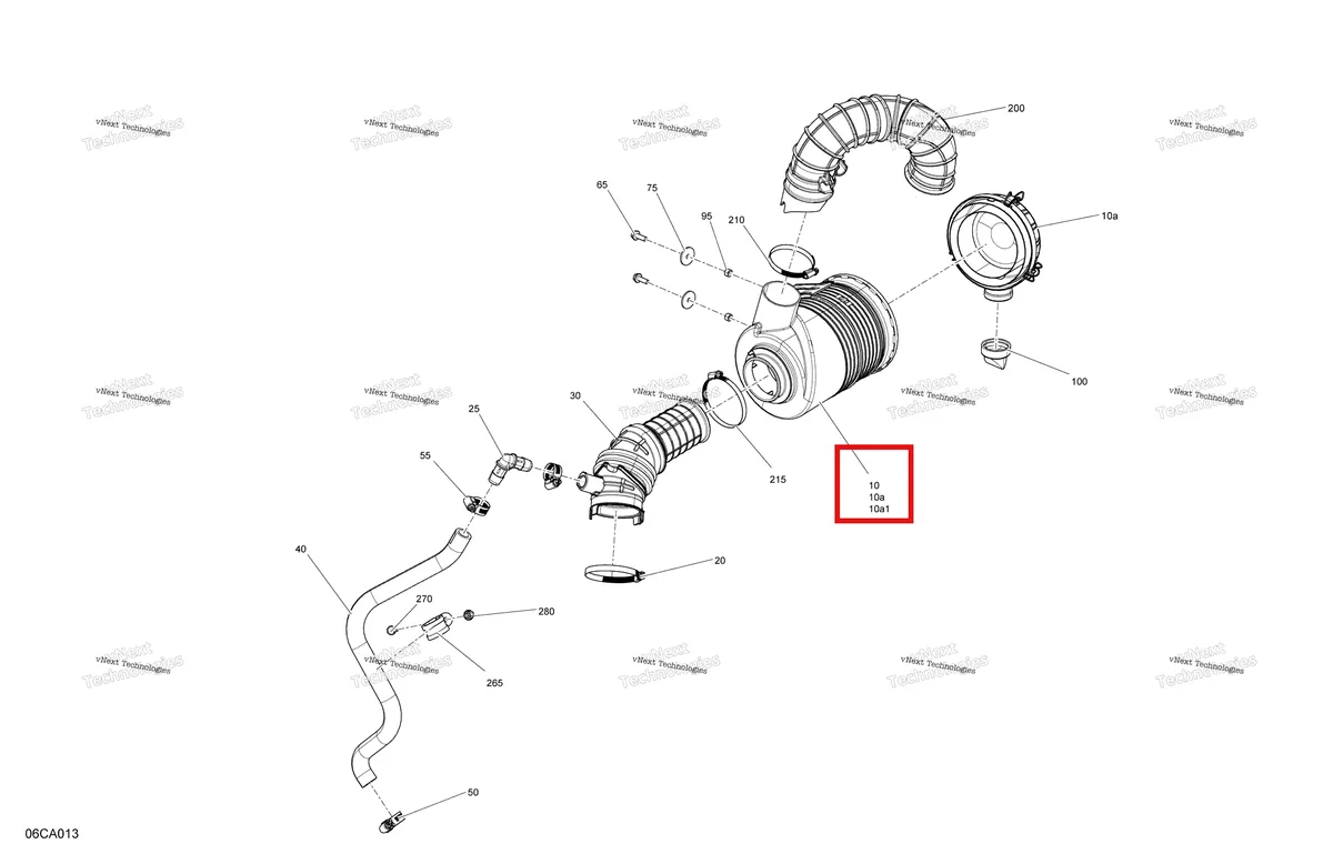 Деталь 707800714 на схеме узла 2021 Can-Am Traxter HD8 - DPS - CE Engine - Air Intake