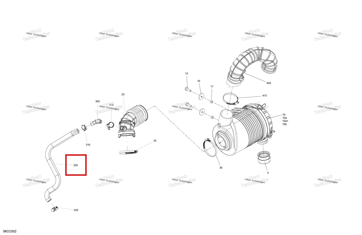 Деталь 707800716 на схеме узла 2023 Can-Am Defender MAX HD9 - DPS Engine - Air Intake - Evap