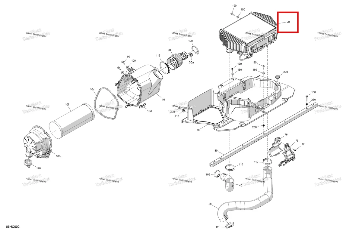 Деталь 707800840 на схеме узла 2023 Can-Am Maverick Turbo RR - XDS Engine - Air Intake