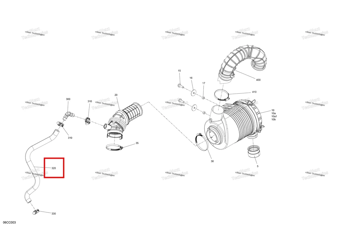 Деталь 707800868 на схеме узла 2023 Can-Am Defender MAX HD10 - XT Engine - Air Intake - Evap