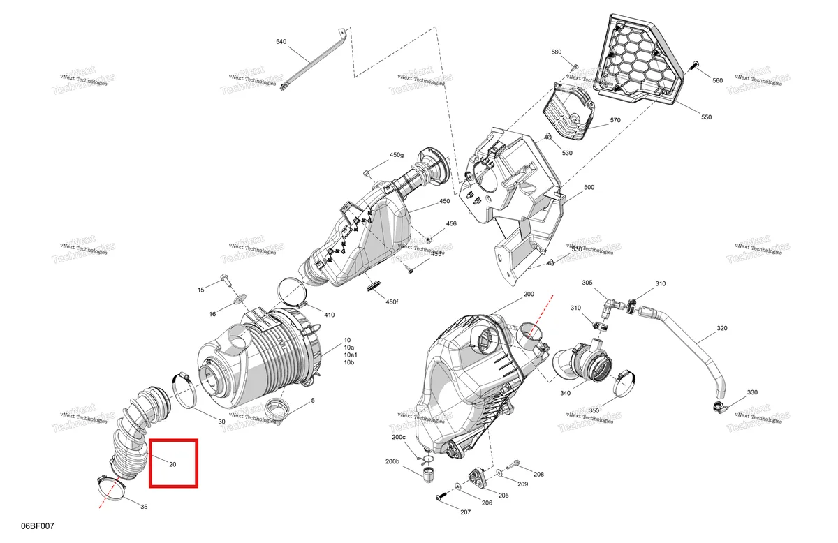 Деталь 707800923 на схеме узла 2026 Can-Am Commander MAX - 700 EFI - DPS - 6HTF - Compass Green - 60