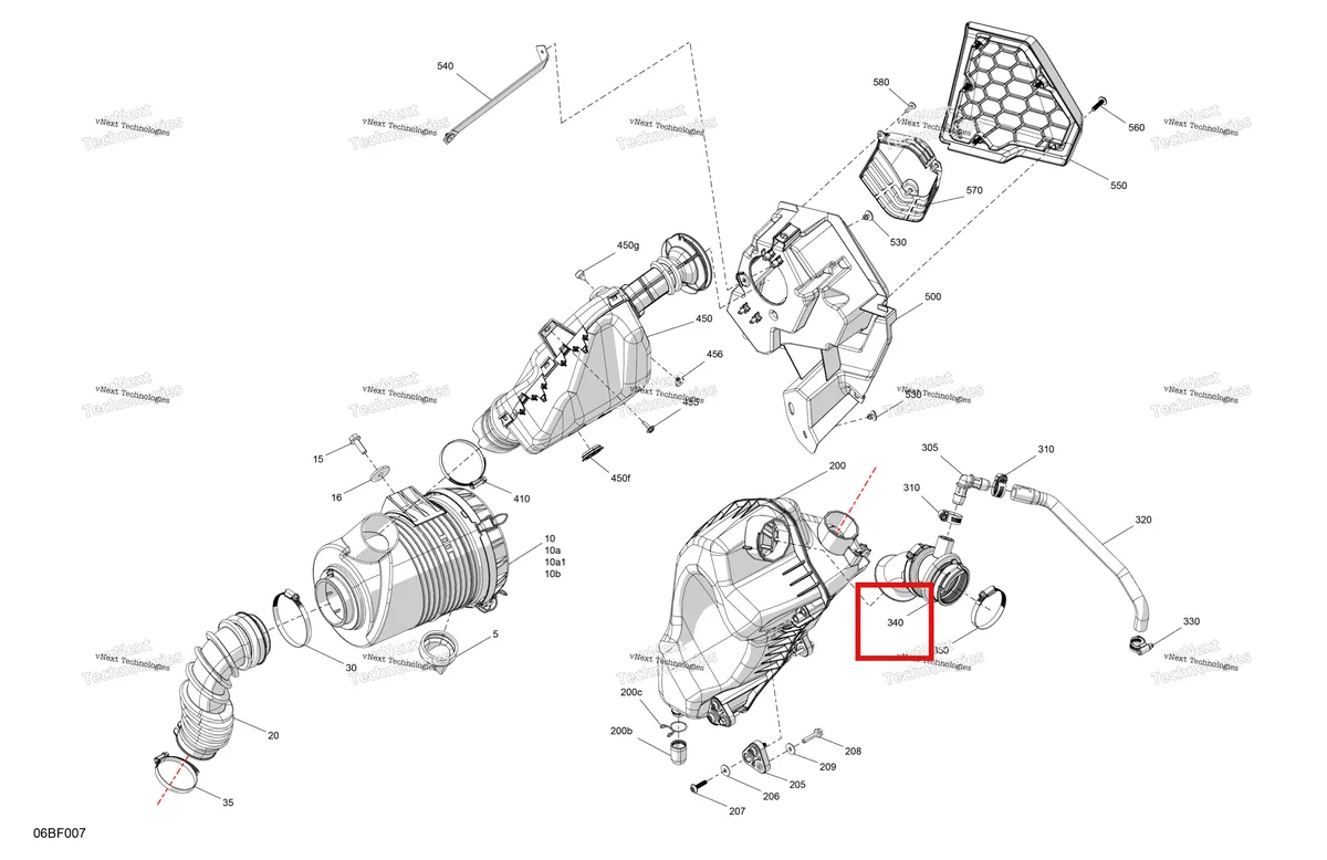 Деталь 707800930 на схеме узла 2026 Can-Am Commander MAX - 700 EFI - DPS - 6HTF - Compass Green - 60