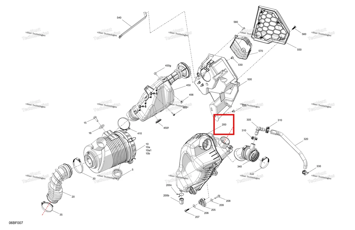 Деталь 707801013 на схеме узла 2026 Can-Am Commander MAX - 700 EFI - DPS - 6HTF - Compass Green - 60