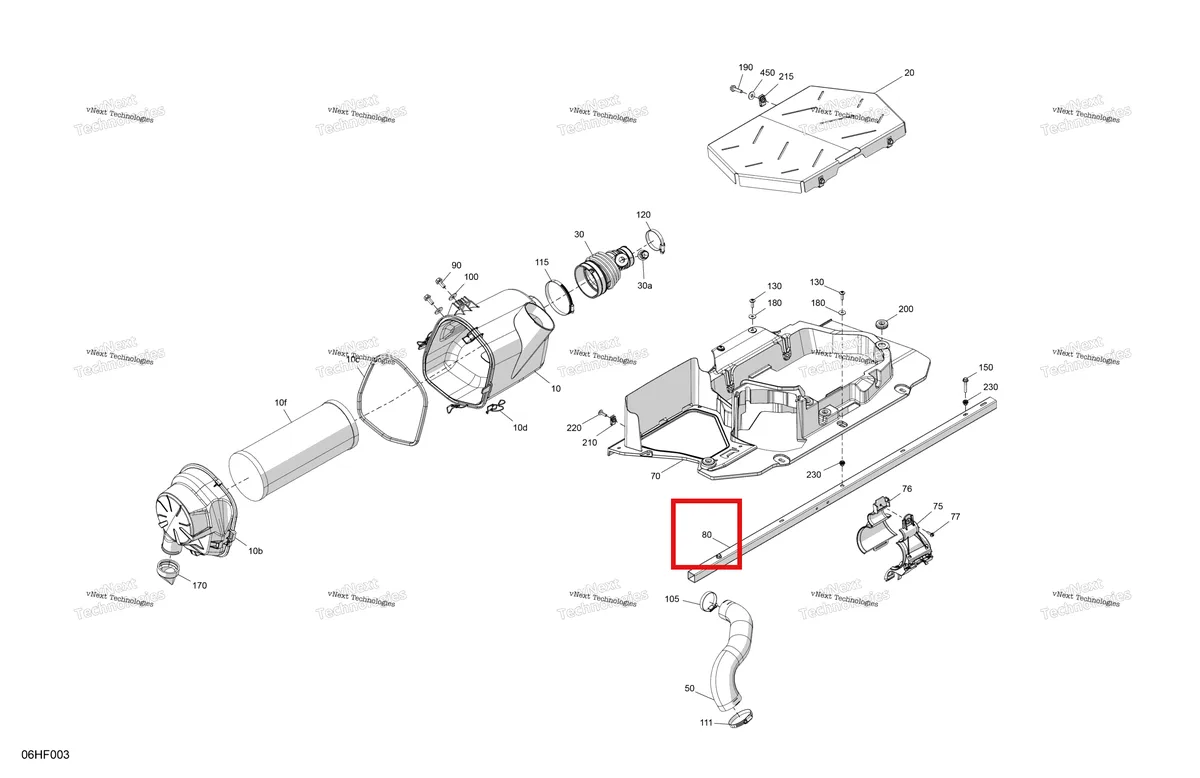 Деталь 707801133 (Square трубка Can-Am Maverick MAX Turbo RR XRS Smart Shock (2024) (707801133)) на схеме узла 2026 Can-Am Maverick Max - TURBO - X - 8HTG - Granite Grey - 64