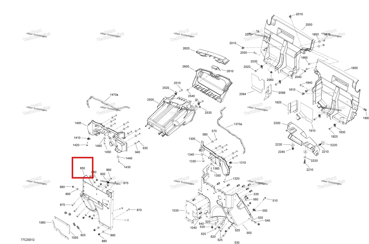 Деталь 707900004 на схеме узла 2020 Can-Am Commander 1000R EFI Cab Interior - Upper Part