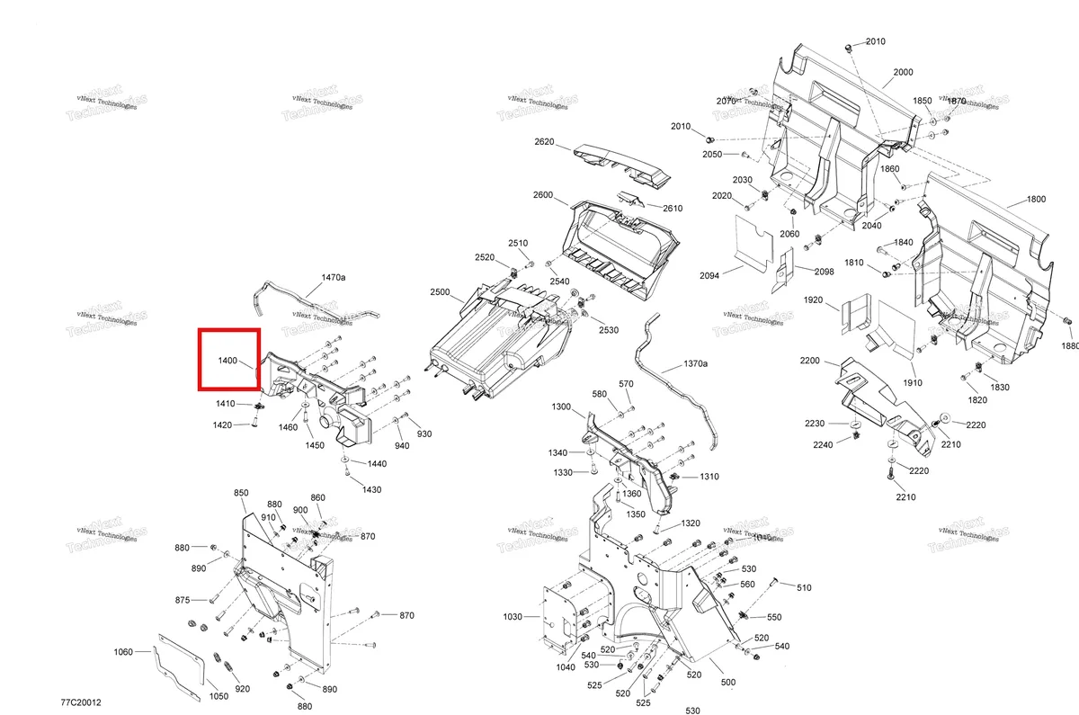 Деталь 707900030 на схеме узла 2020 Can-Am Commander 1000R EFI Cab Interior - Upper Part
