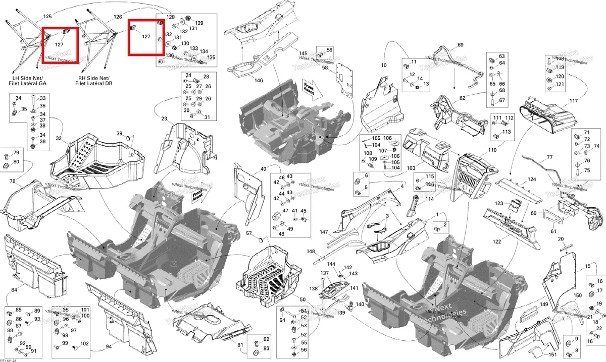 Деталь 707900035 на схеме узла 2011 Can-Am Commander 1000 Cab Interior