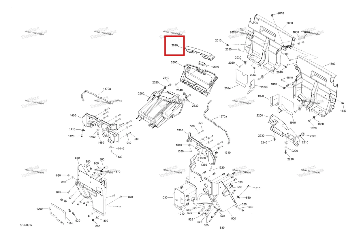 Деталь 707900062 на схеме узла 2020 Can-Am Commander 1000R EFI Cab Interior - Upper Part