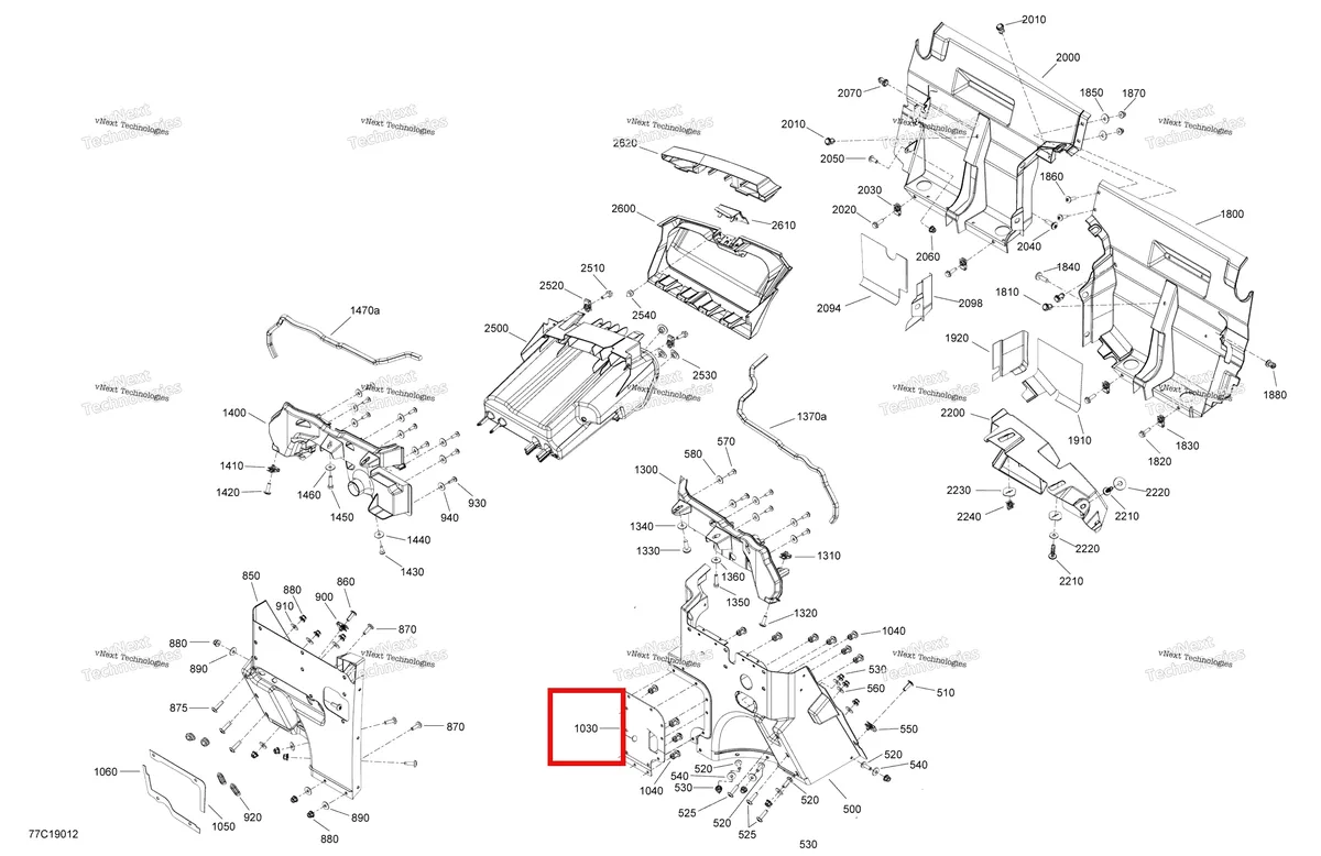 Деталь 707900108 на схеме узла 2019 Can-Am Commander 800R EFI Cab Interior Commander - Upper Section