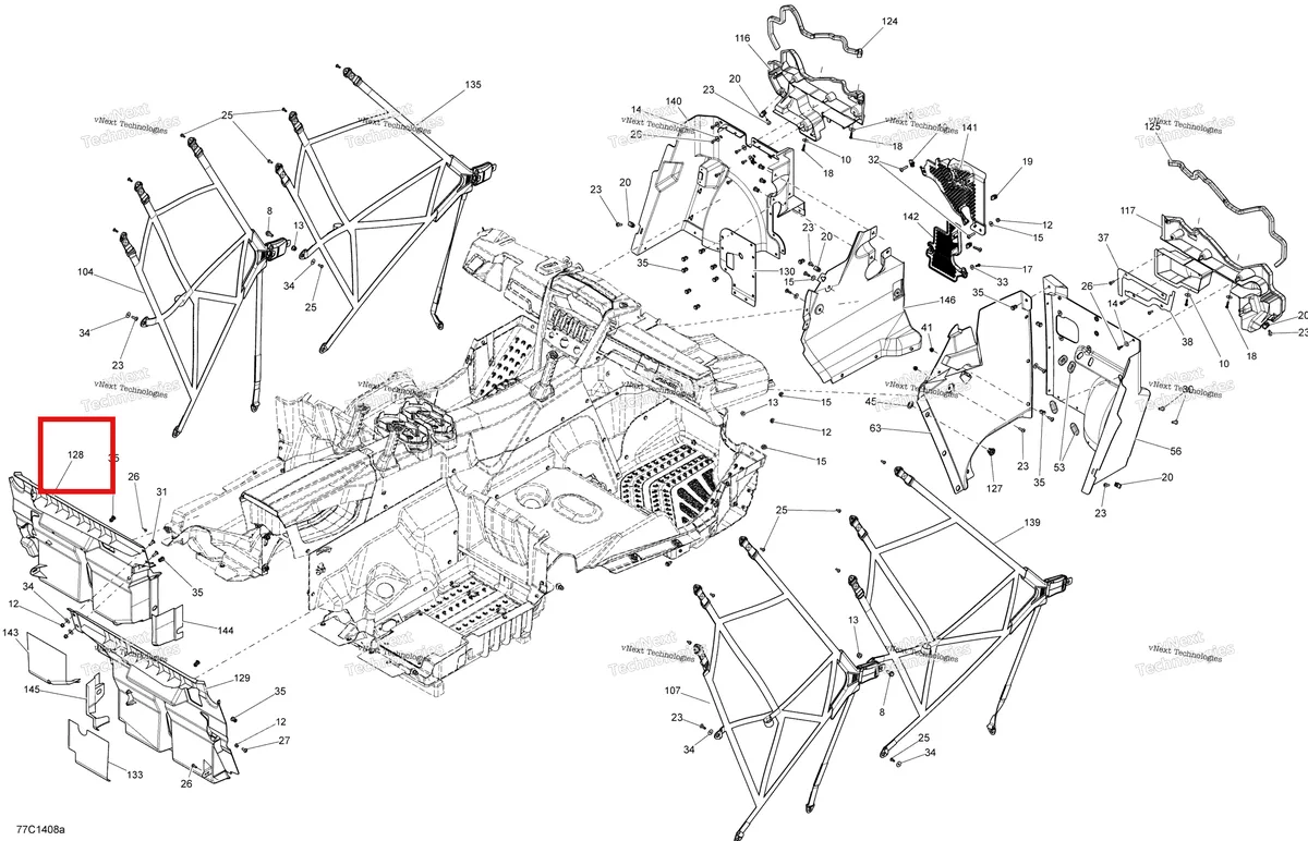 Деталь 707900139 на схеме узла 2014 Can-Am MAVERICK MAX 1000, STD, XRS, XRS-DPS Cab Interior Front And Rear