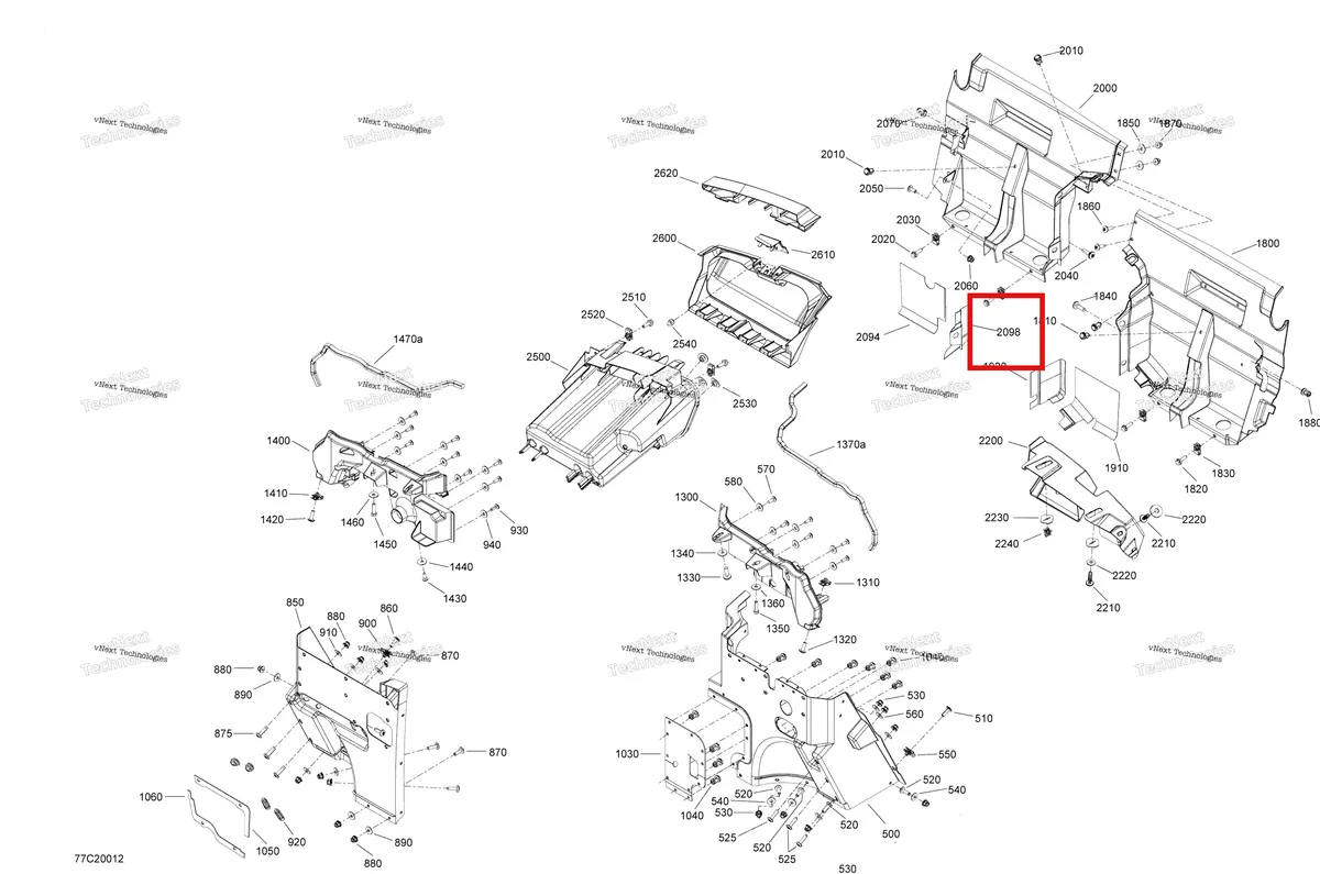 Деталь 707900184 на схеме узла 2020 Can-Am Commander 1000R EFI Cab Interior - Upper Part