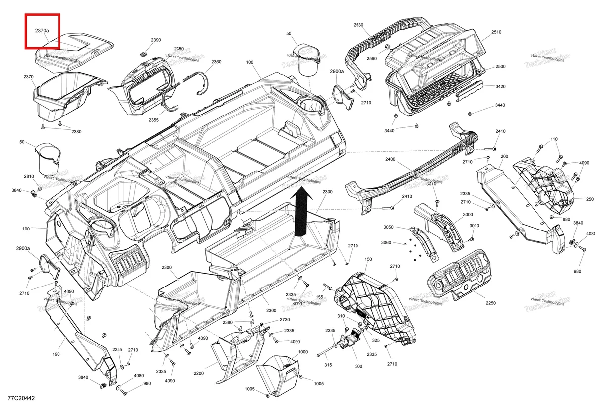 Деталь 707900225 на схеме узла 2020 Can-Am Defender MAX HD10 - XMR Cab Interior - Dashboard