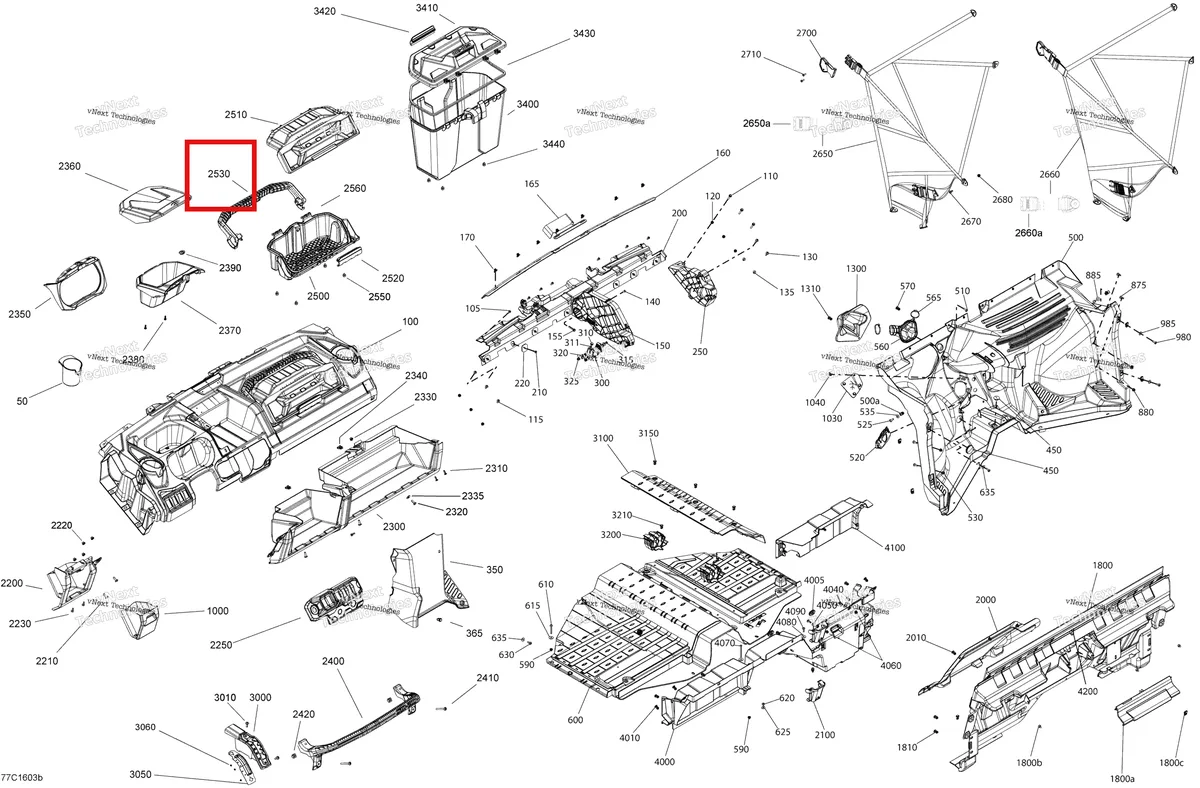 Деталь 707900247 на схеме узла Cab - Interior