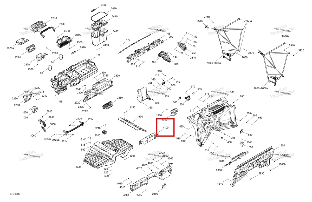 Деталь 707900282 на схеме узла 2019 Can-Am TRAXTER HD8 - T1B SERIES Cab Interior Traxter - Hd8 - T1b