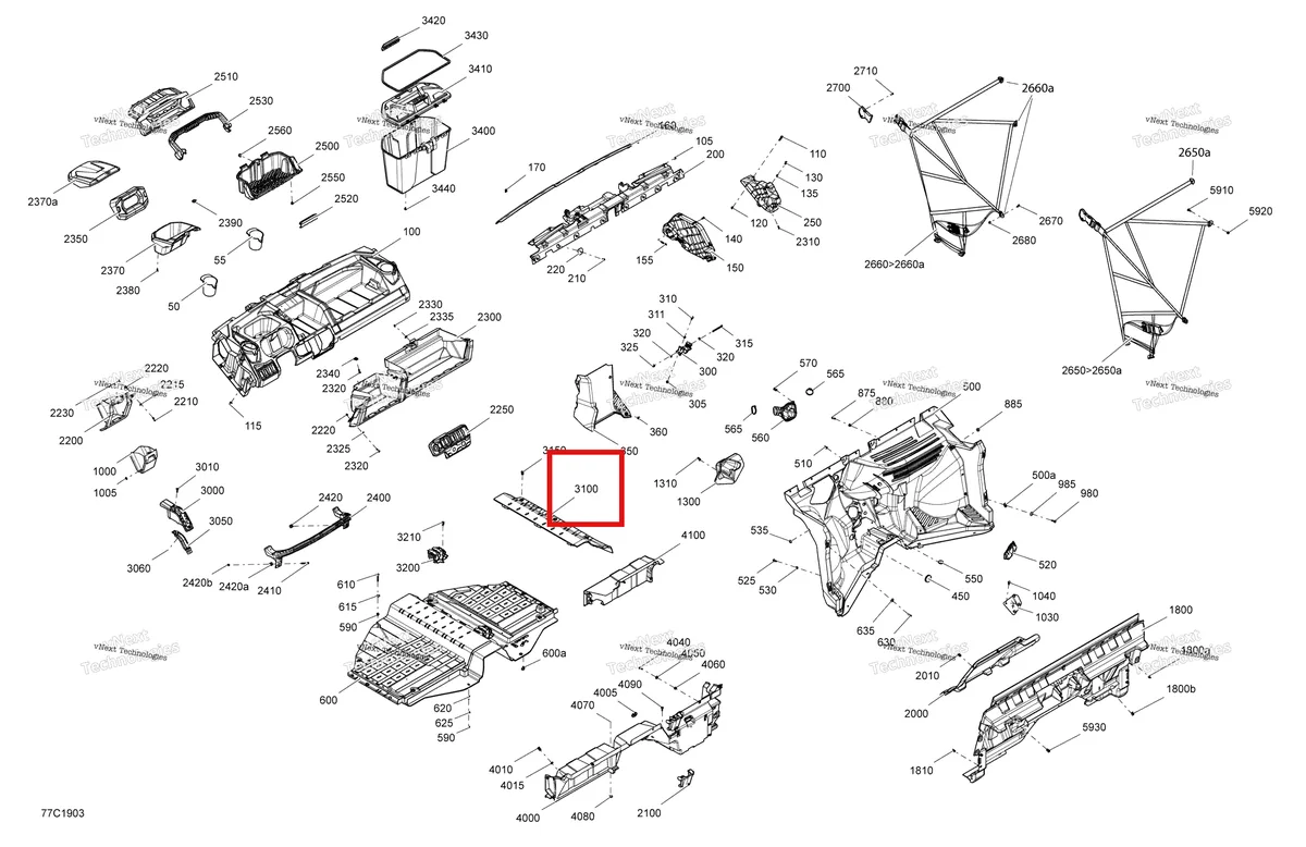 Деталь 707900324 на схеме узла 2019 Can-Am TRAXTER HD8 - T1B SERIES Cab Interior Traxter - Hd8 - T1b