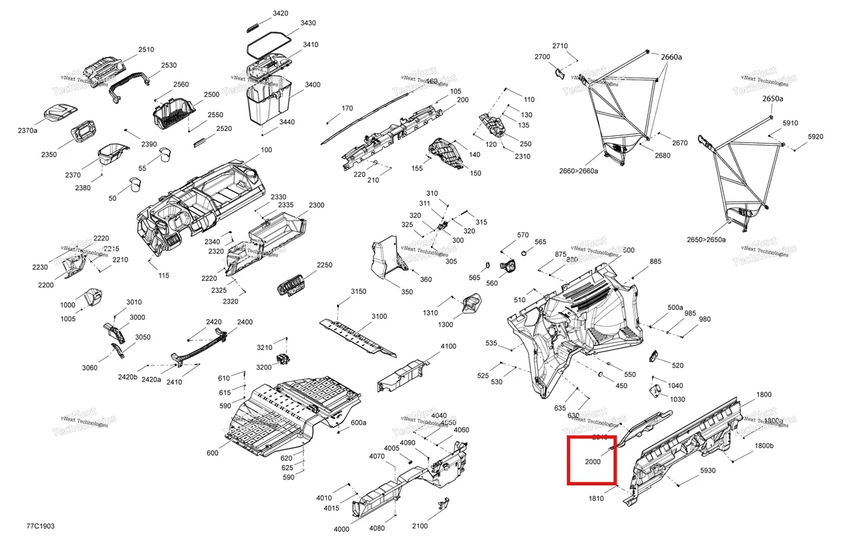 Деталь 707900326 на схеме узла 2019 Can-Am TRAXTER HD8 - T1B SERIES Cab Interior Traxter - Hd8 - T1b