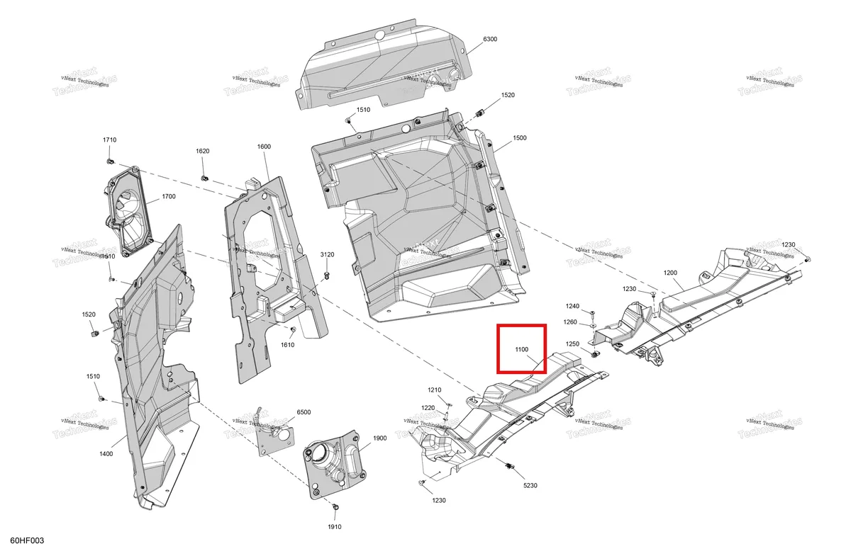 Деталь 707900337 на схеме узла 2026 Can-Am Maverick Max - TURBO RR - XRS SAS - 9NTE - Dusty Navy Satin - 72