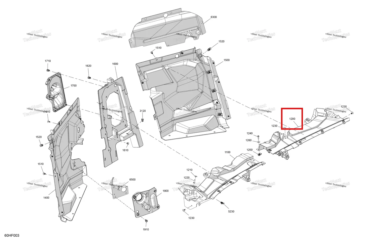 Деталь 707900338 на схеме узла 2026 Can-Am Maverick Max - TURBO RR - XRS SAS - 9NTE - Dusty Navy Satin - 72