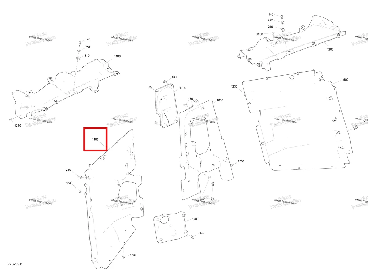 Деталь 707900341 на схеме узла 2020 Can-Am Maverick Turbo - XMR Cab Interior - Firewall Section - Xmr
