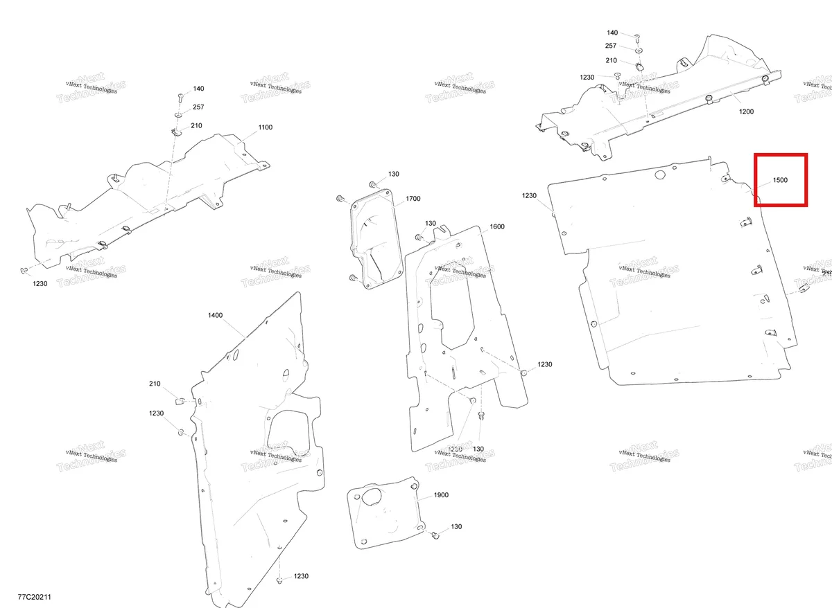Деталь 707900342 на схеме узла 2020 Can-Am Maverick Turbo - XMR Cab Interior - Firewall Section - Xmr