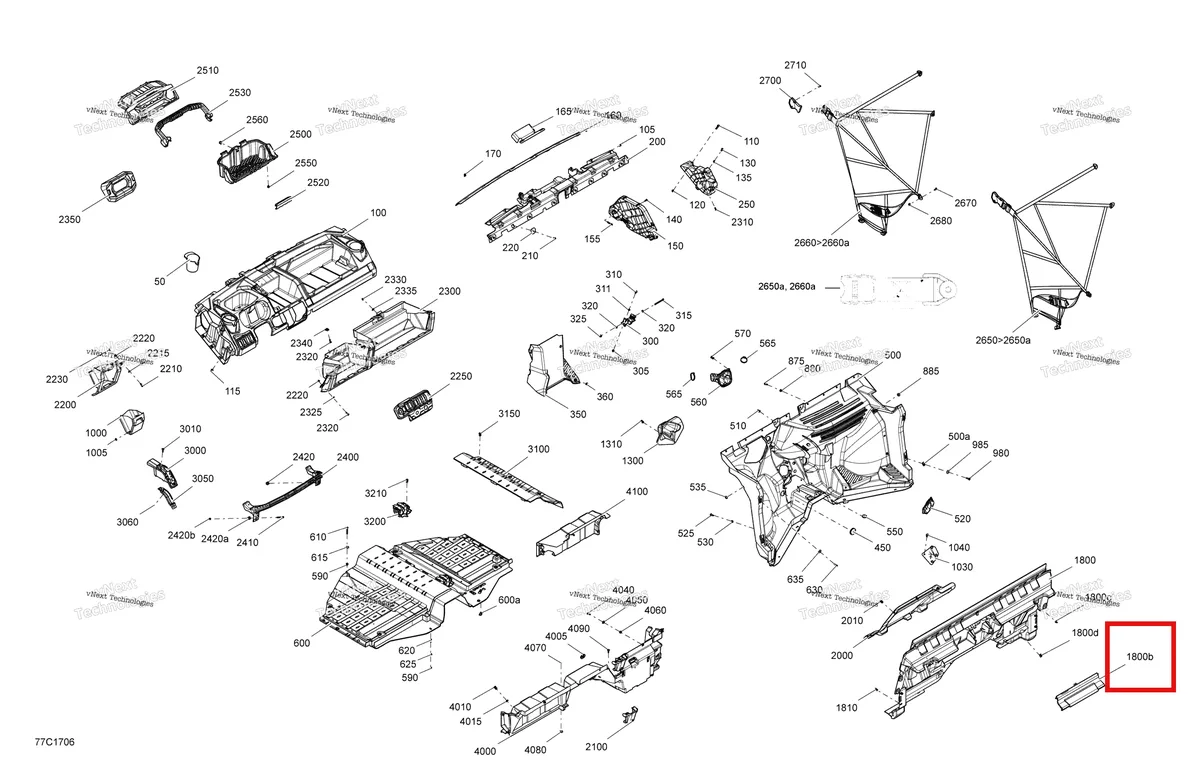 Деталь 707900357 на схеме узла 2017 Can-Am TRAXTER HD5 Cab Interior