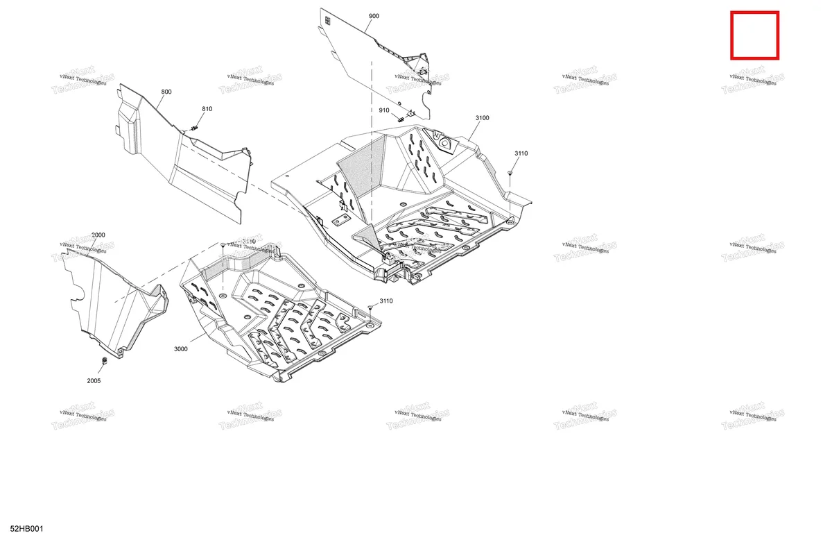 Деталь 707900399 на схеме узла 2022 Can-Am Maverick Turbo RR - DS - CE Cab Interior - Floor