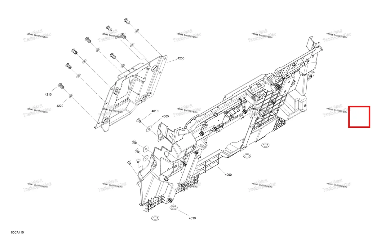 Деталь 707900552 на схеме узла 2021 Can-Am Maverick Sport 1000R - DPS - CE Body - Cab Interior - Back Wall