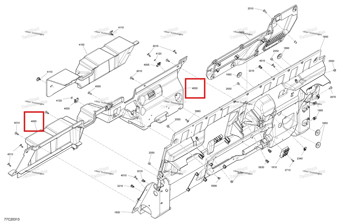 Деталь 707900718 на схеме узла 2020 Can-Am Defender HD5 Cab Interior - Back Wall Section