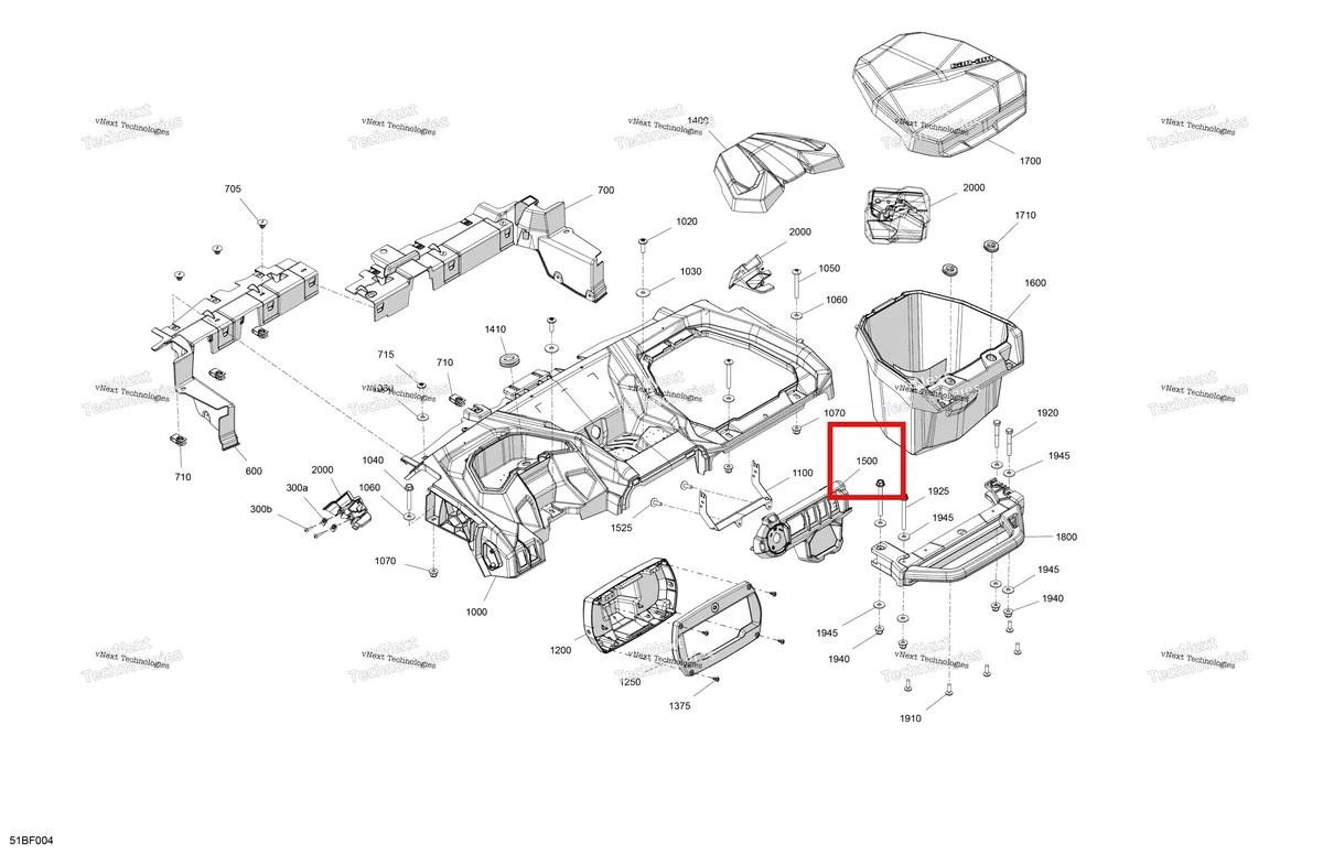 Деталь 707900876 (Выключатель опора Can-Am Maverick Sport 1000R XRC (2022) (707900876)) на схеме узла 2026 Can-Am Maverick Sport - 1000R EFI - XMR - 6FTA - Hyper Silver - 64
