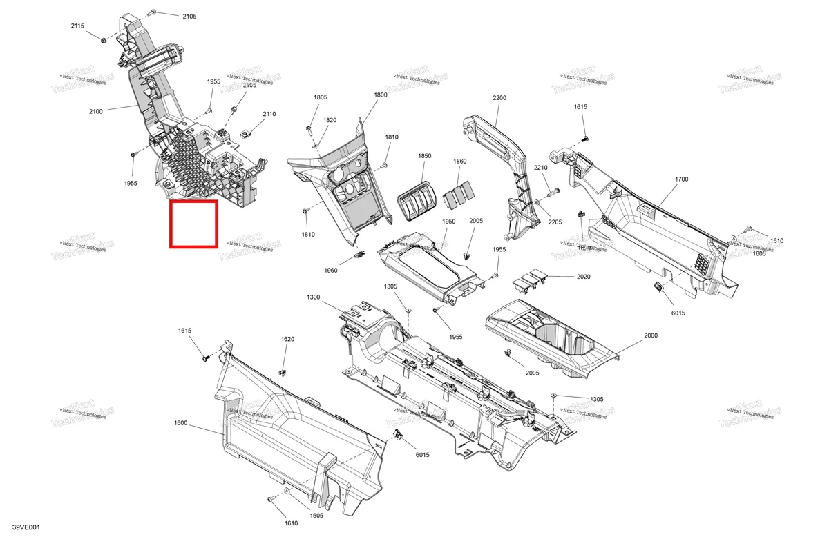 Деталь 707900988 на схеме узла 2025 Can-Am Maverick R - 996NT - BASE - 9BSC - Catalyst Gray - 77