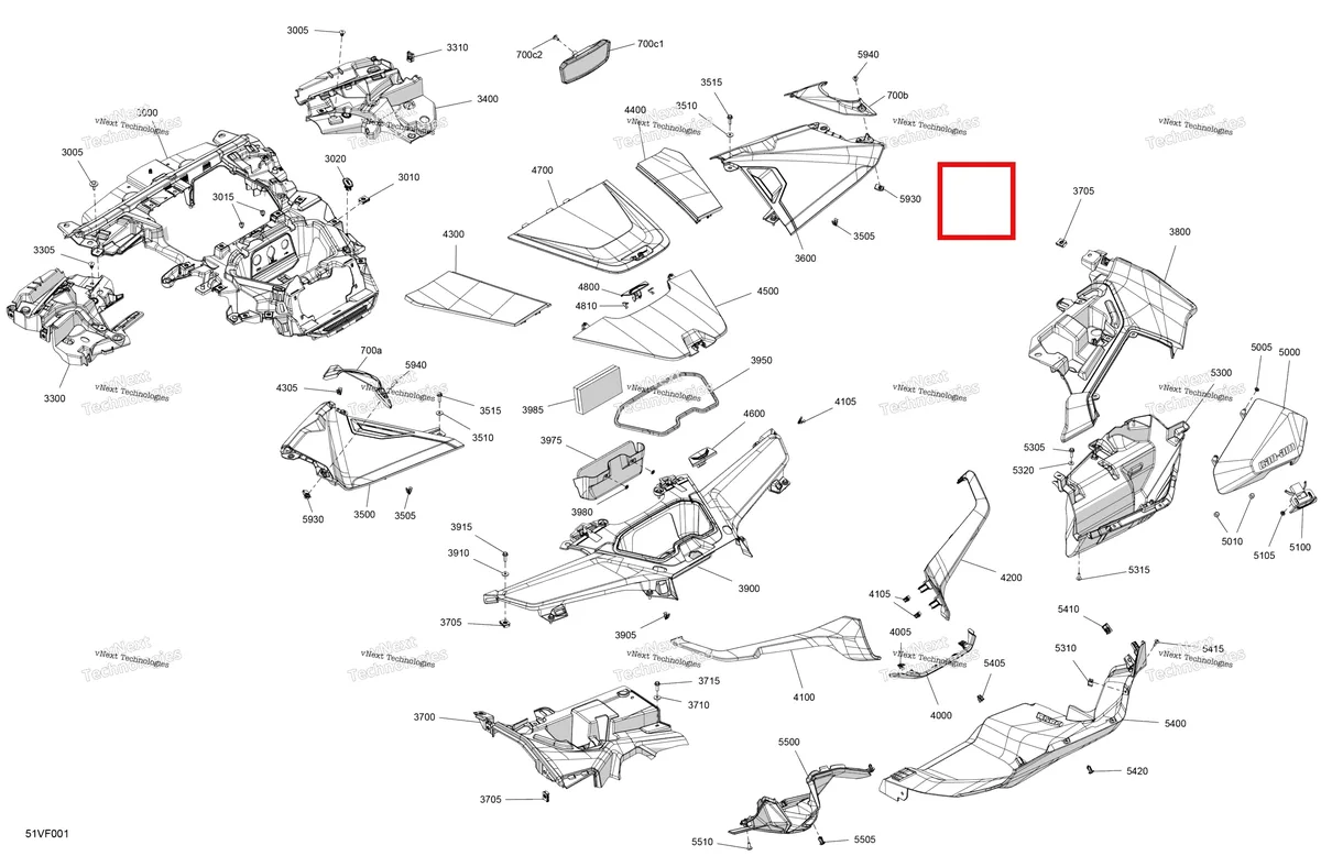 Деталь 707901020 на схеме узла 2026 Can-Am Maverick R - 996NT - X - 8GTA - Legion Red - 77