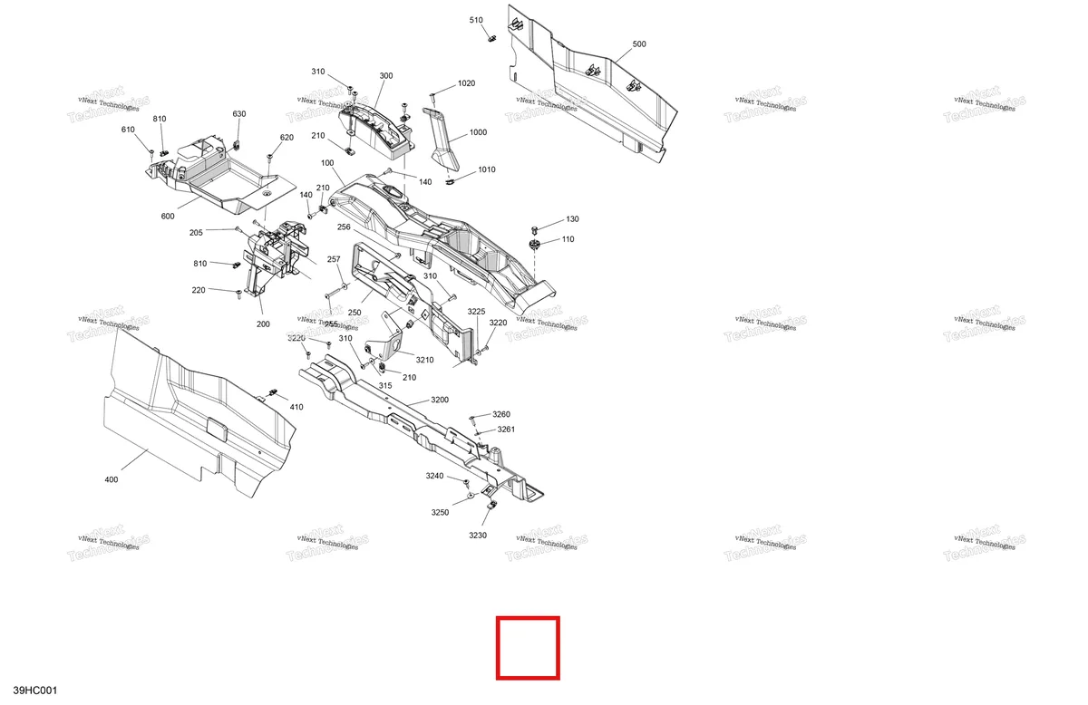 Деталь 707901127 на схеме узла 2023 Can-Am Maverick Turbo - DS Cab Interior - Center Console