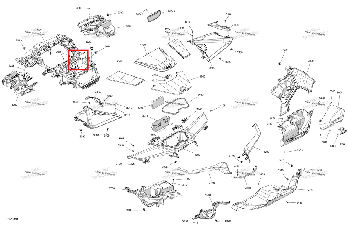 Деталь 707901264 на схеме узла 2026 Can-Am Maverick R - 996NT - X - 8GTA - Legion Red - 77