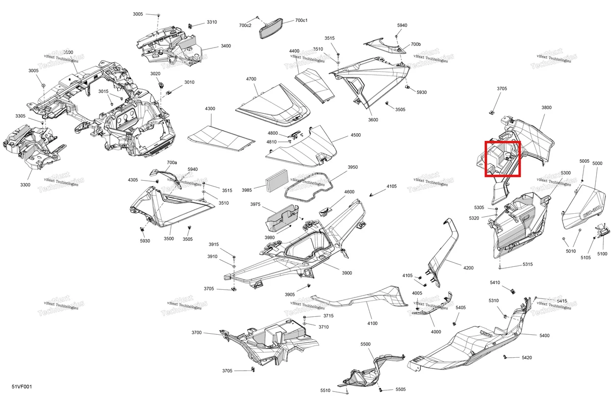 Деталь 707901337 на схеме узла 2026 Can-Am Maverick R - 996NT - X - 8GTA - Legion Red - 77