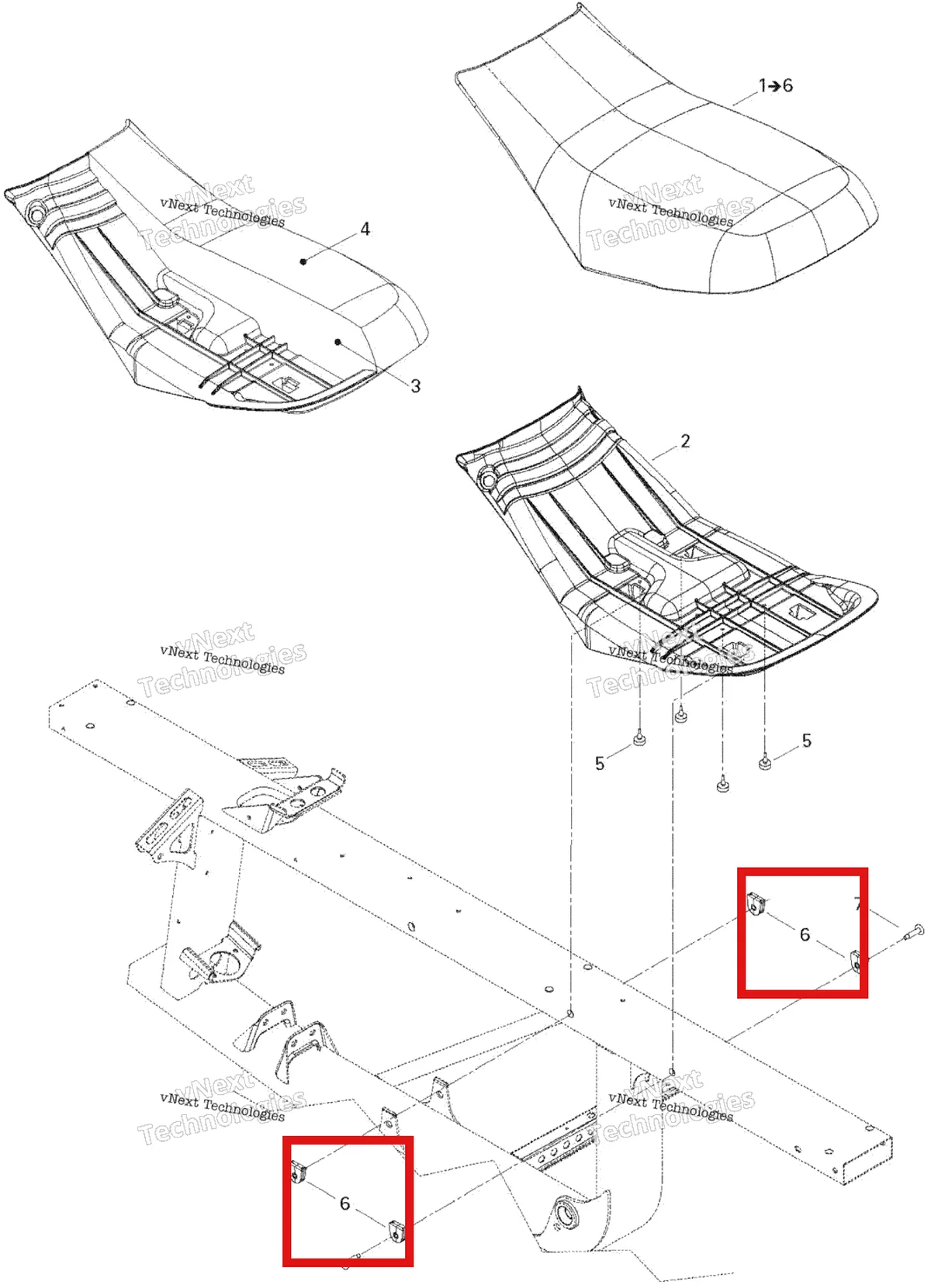 Деталь 708000130 на схеме узла 2006 Can-Am Rally 175 Seat