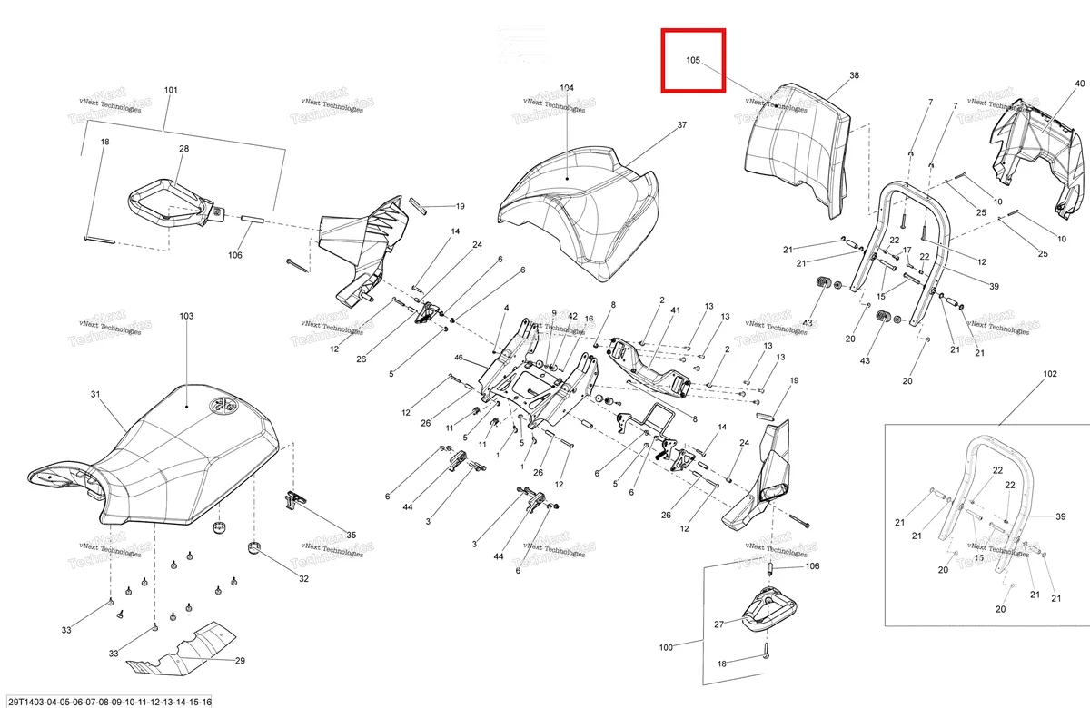 Деталь 708001089 на схеме узла 2014 Can-Am OUTLANDER MAX 1000EFI LTD Seat