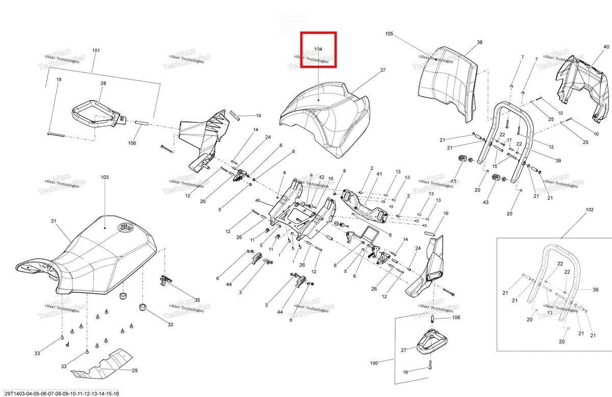 Деталь 708001091 на схеме узла 2014 Can-Am OUTLANDER MAX 1000EFI LTD Seat