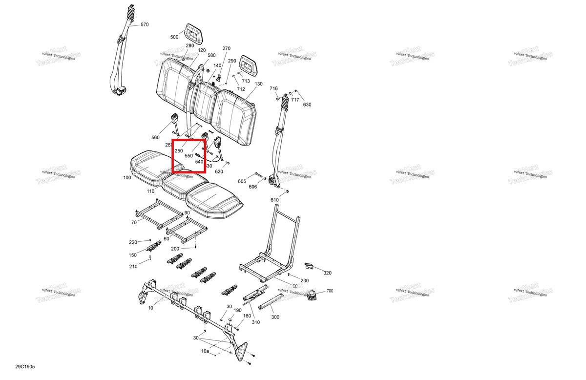 Деталь 708002330 на схеме узла 2019 Can-Am TRAXTER HD5 - T1B SERIES Seat - T1b