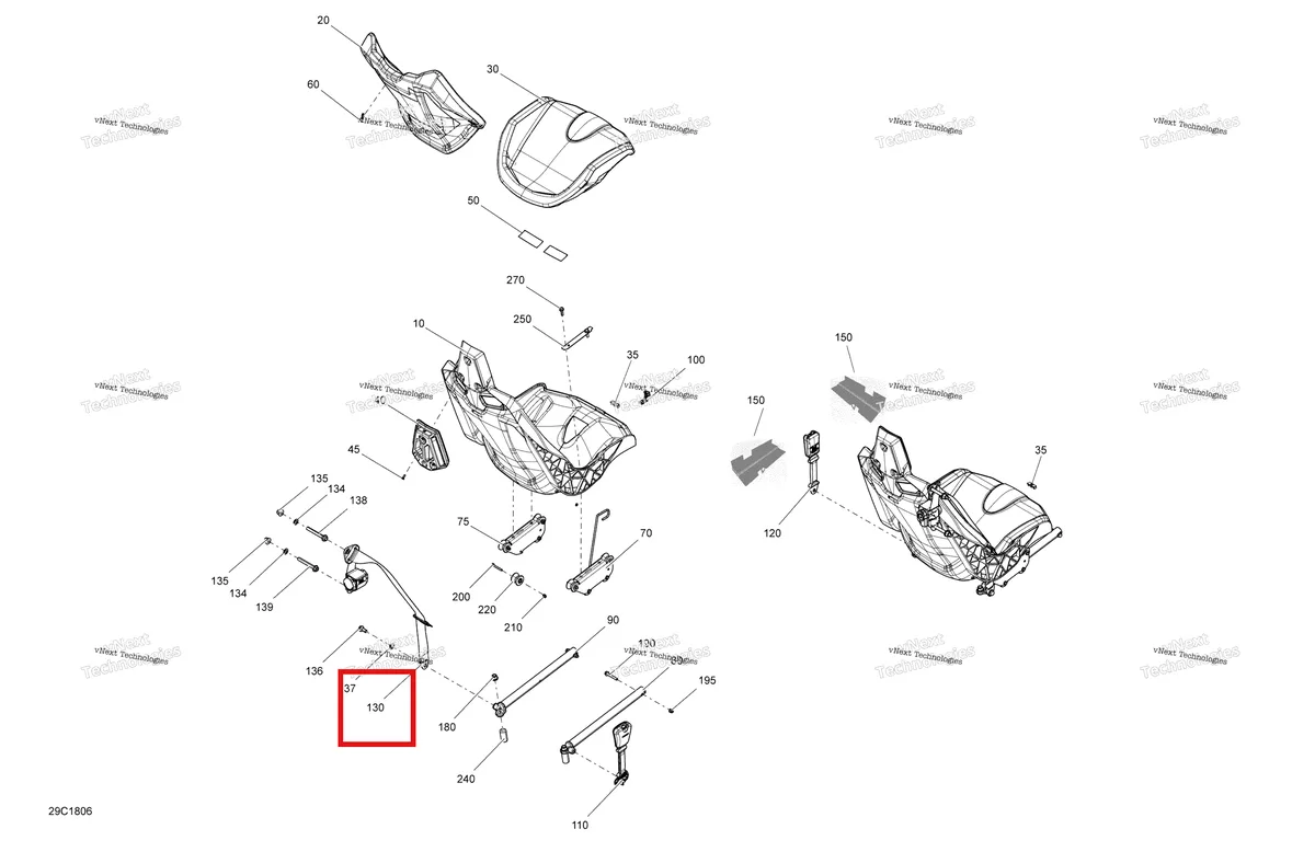 Деталь 708002387 на схеме узла 2018 Can-Am MAVERICK X3 TURBO - STD Seat - All Package