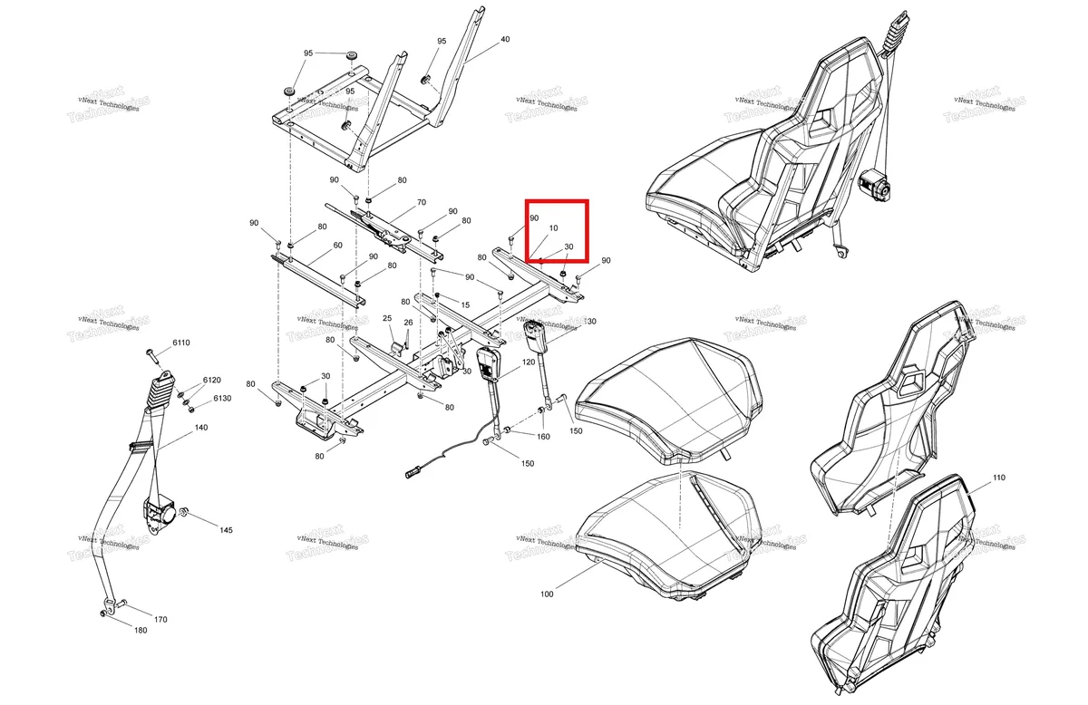 Деталь 708002421 на схеме узла 2022 Can-Am Maverick Sport 1000R - XRC Body - Seat