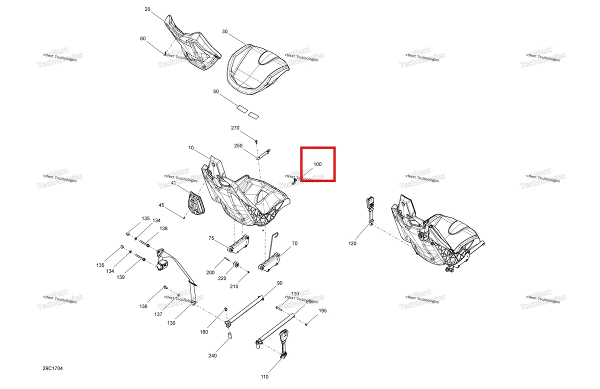 Деталь 708002512 на схеме узла 2017 Can-Am MAVERICK X3 Seat
