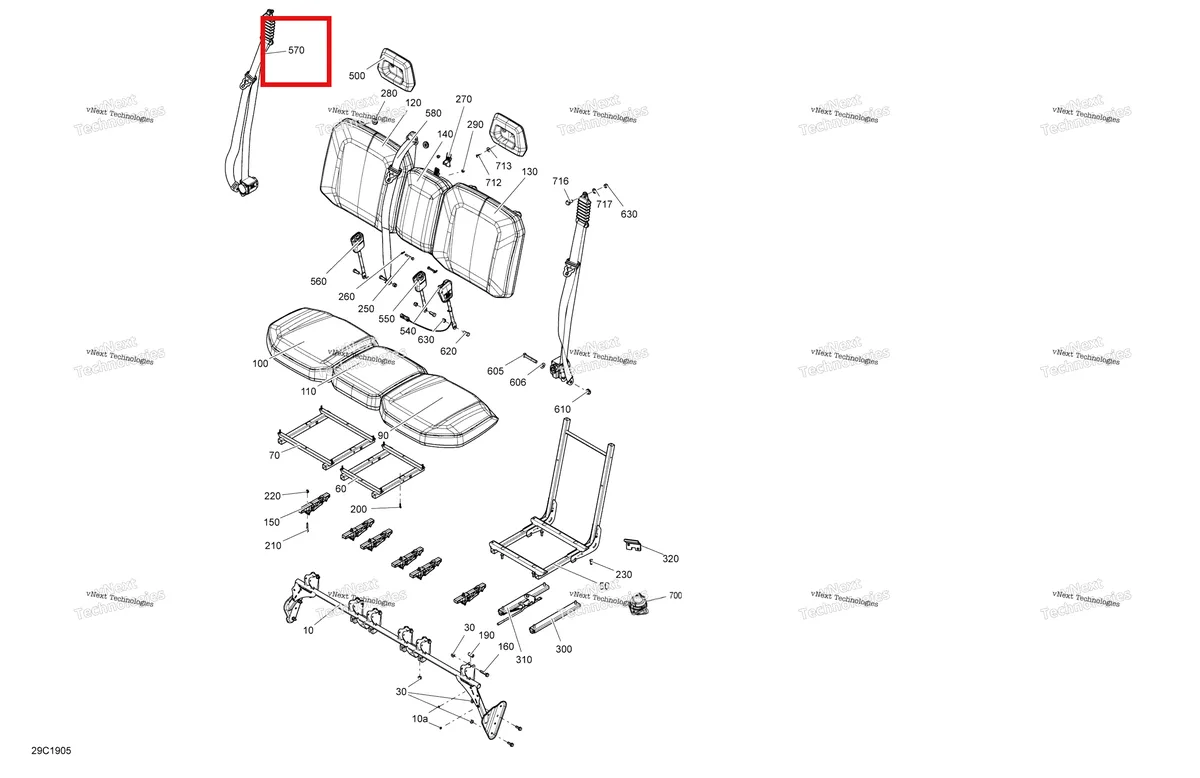 Деталь 708002642 на схеме узла 2019 Can-Am TRAXTER HD5 - T1B SERIES Seat - T1b