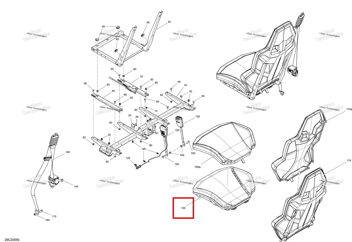 Деталь 708003015 на схеме узла 2020 Can-Am Maverick Sport 1000R - XMR Seat
