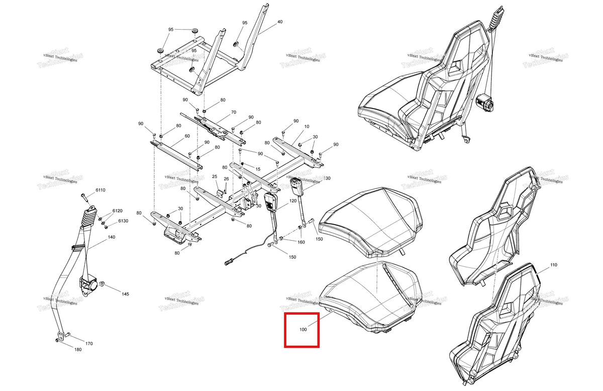 Деталь 708003223 на схеме узла 2022 Can-Am Maverick Sport 1000R - XRC Body - Seat