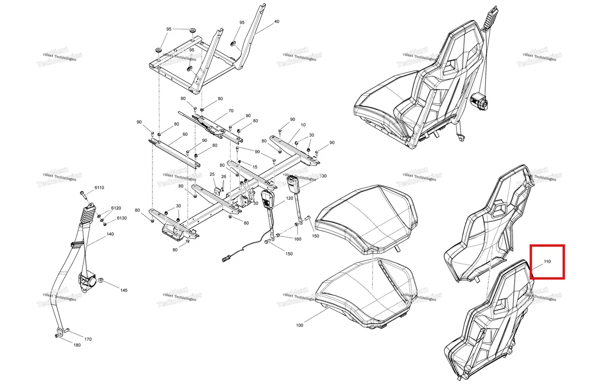 Деталь 708003225 на схеме узла 2022 Can-Am Maverick Sport 1000R - XRC Body - Seat