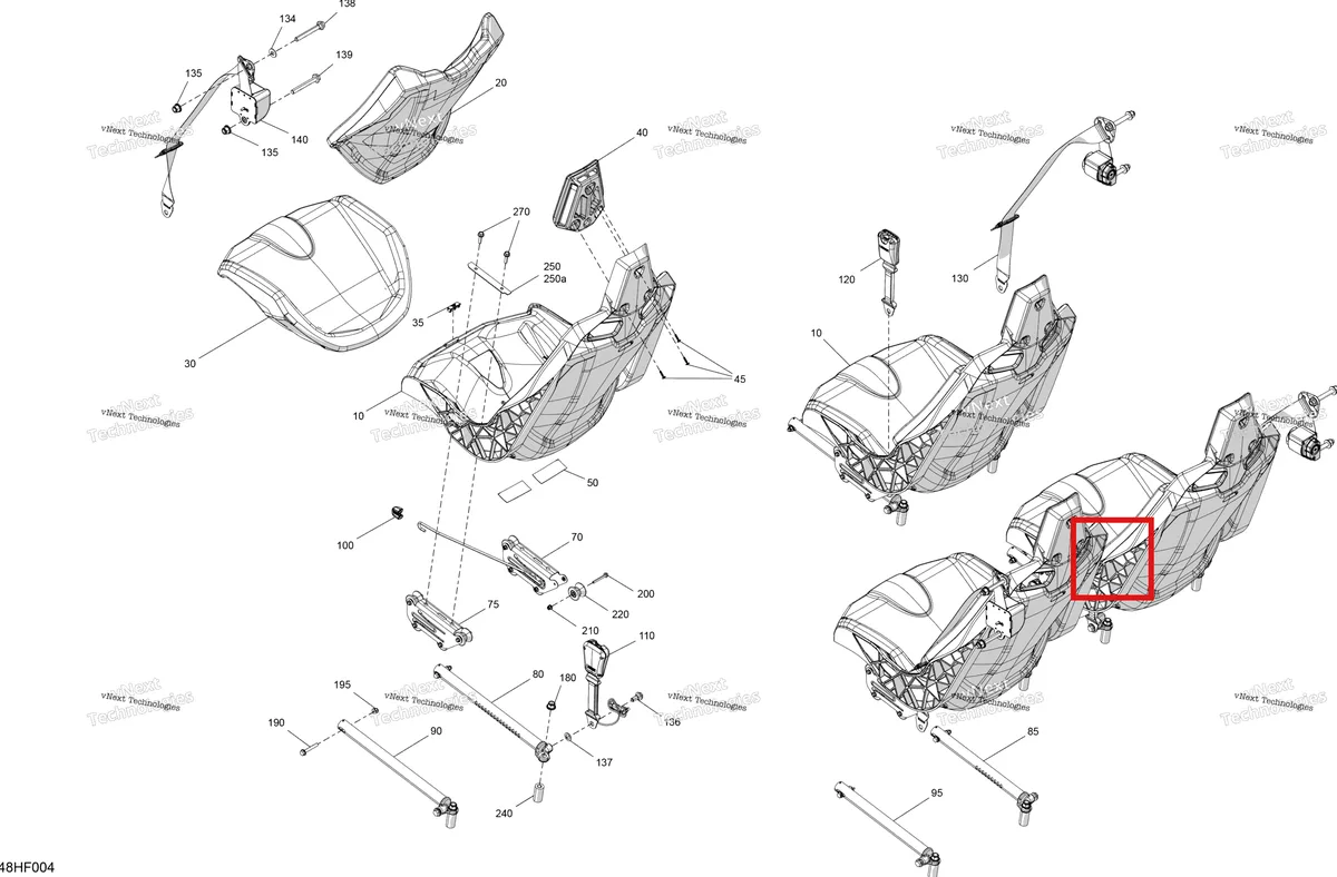 Деталь 708003679 (Пластина Can-Am Maverick MAX Turbo RR XRS Smart Shock (2024) (708003679)) на схеме узла 2026 Can-Am Maverick Max - TURBO - DS - 7WTB - Dusty Navy Satin - 64