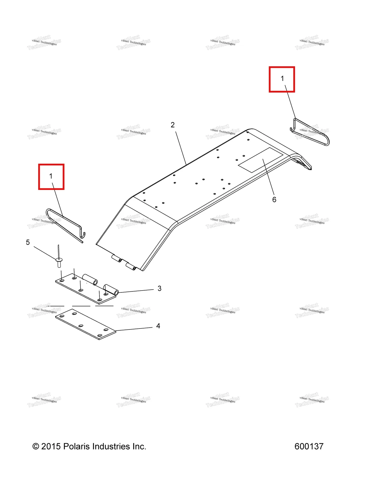 Деталь 7080698 (Вариатор защита штифт Polaris Widetrak LX (2006) (7080698)) на схеме узла Chassis, Clutch Guard