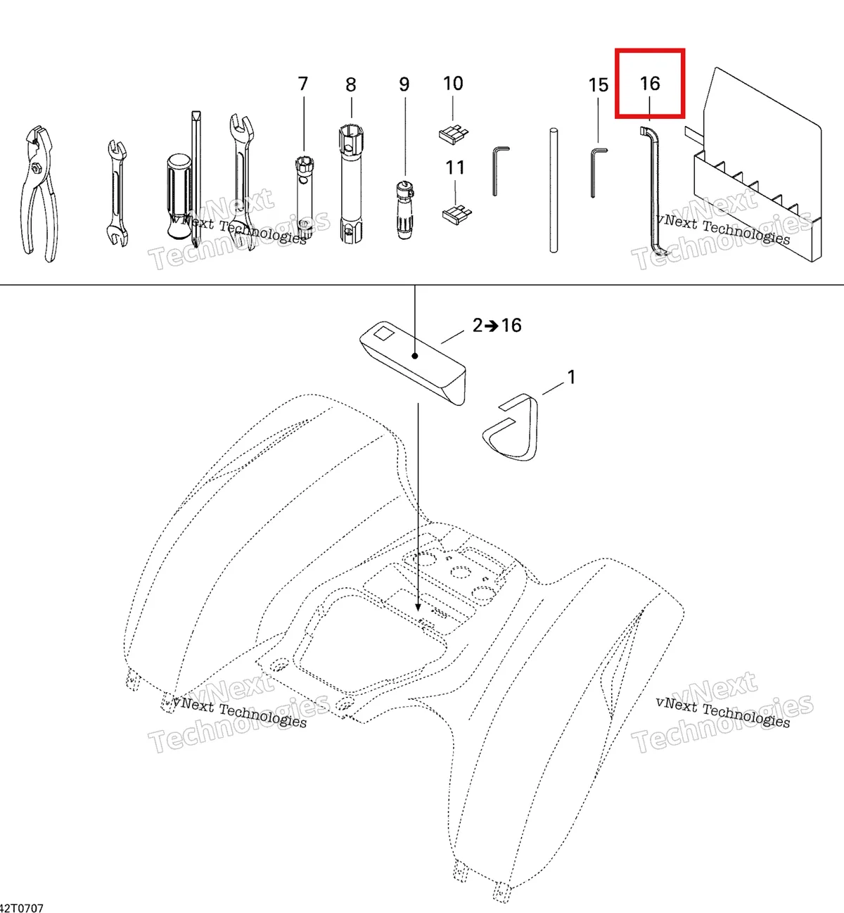 Деталь 708200032 на схеме узла 2007 Can-Am DS 650 X Rear Cargo Box
