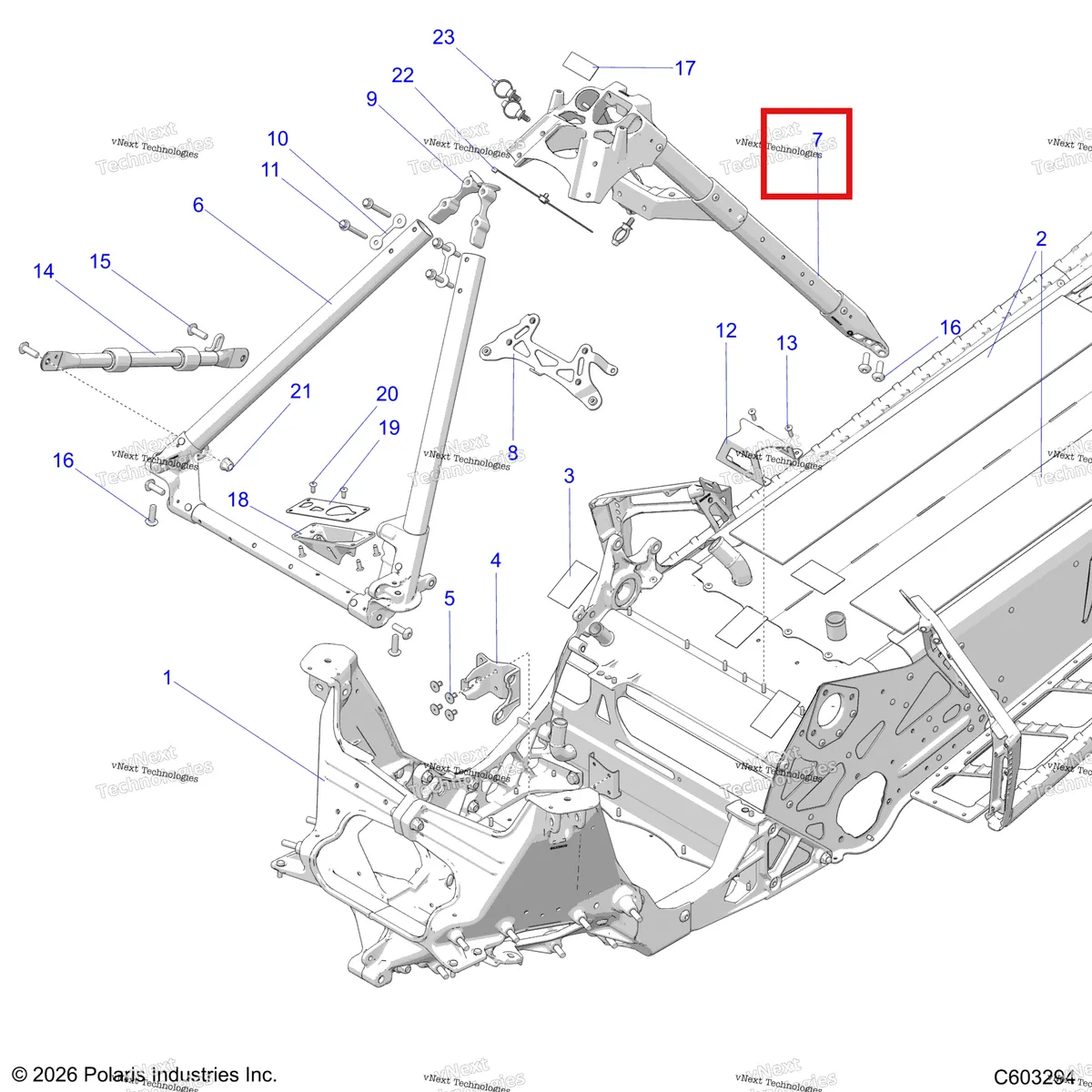 Деталь 7082003 на схеме узла Chassis, Chassis & Over Structure S27tfb6r