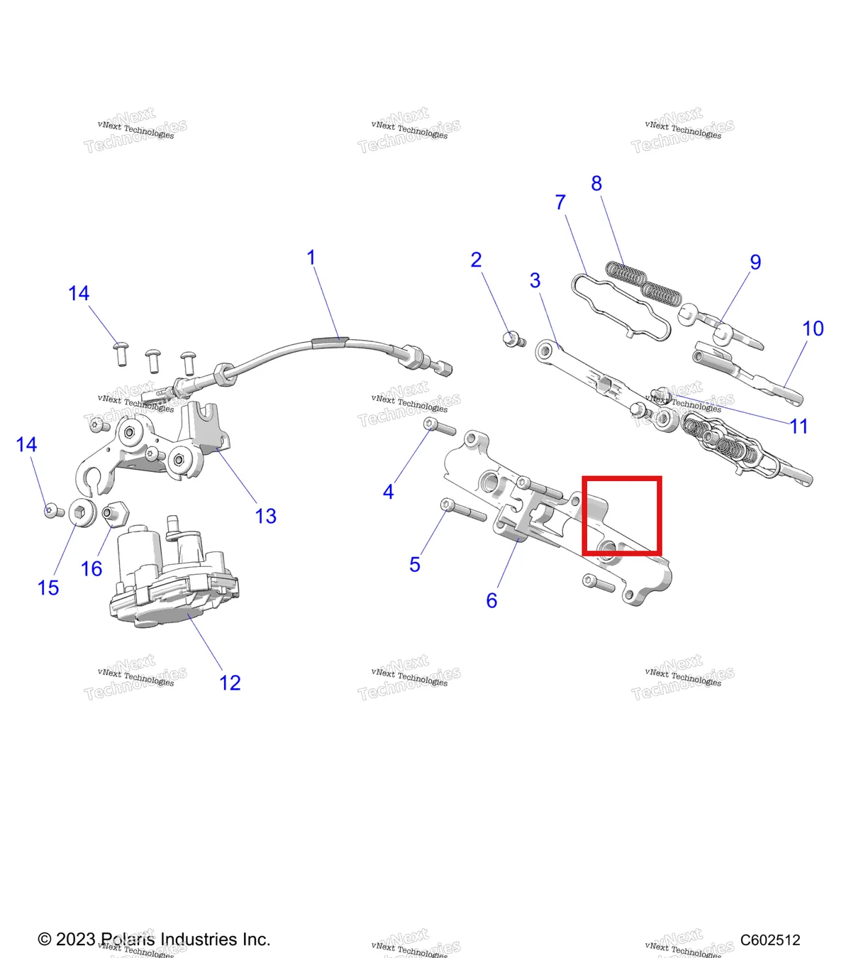 Деталь 7082291 на схеме узла Engine, Exhaust Valve Asm. And Actuator